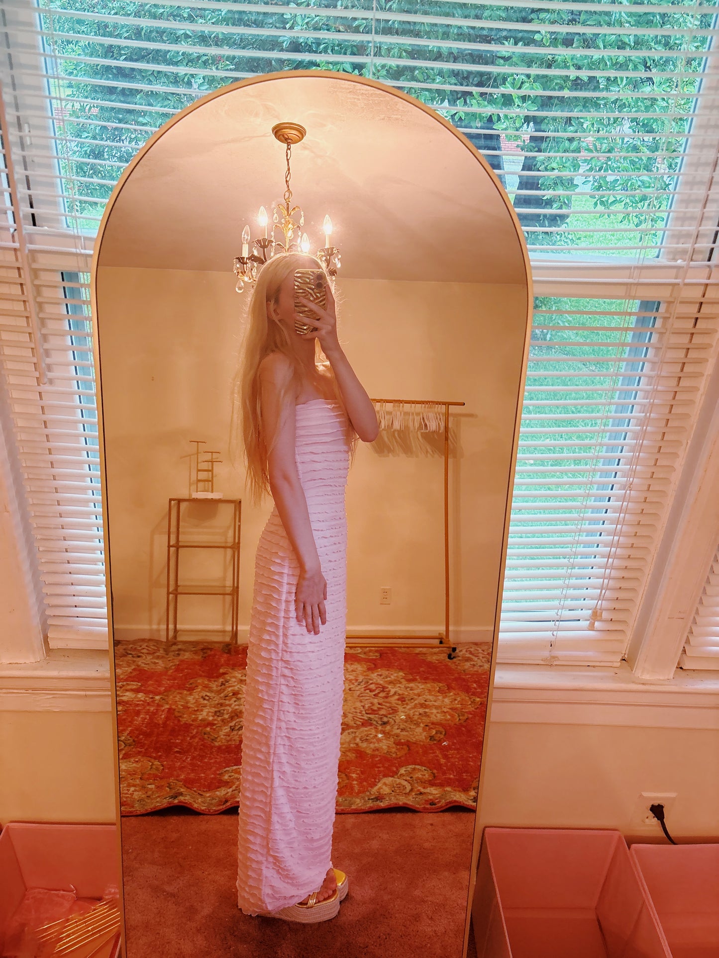Blush Tiered Charm Dress
