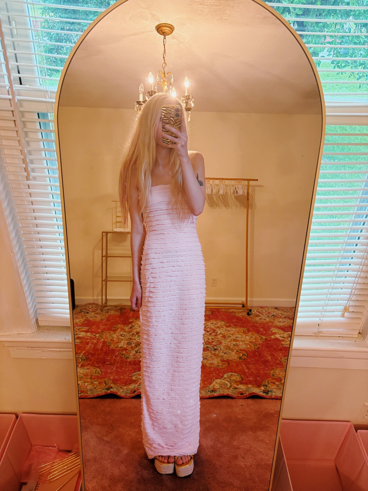 Blush Tiered Charm Dress