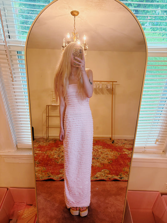 Blush Tiered Charm Dress